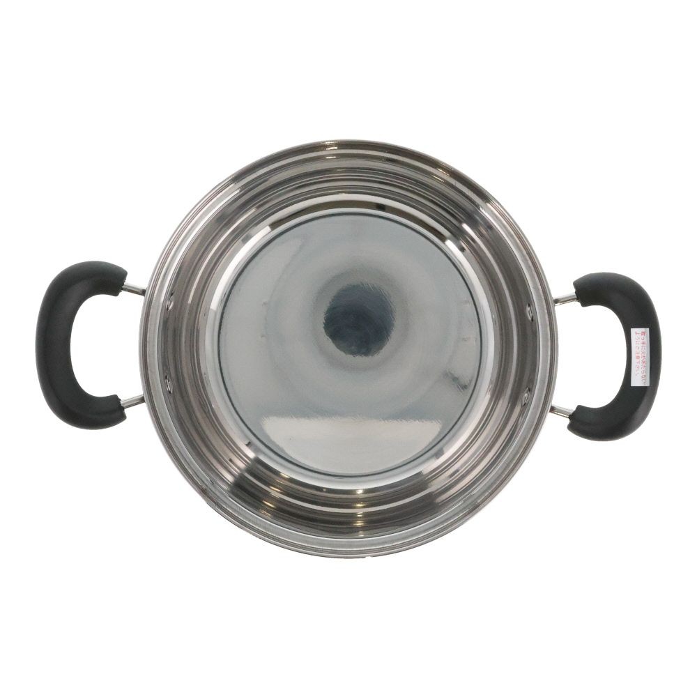 ウィザ WIZ'A　ステン三層底両手鍋　２０ｃｍ, シルバー, 20cm