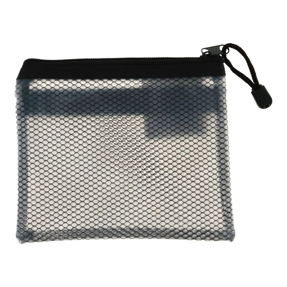 ダブルファスナーメッシュケース, ブラック（A4）, A4サイズ