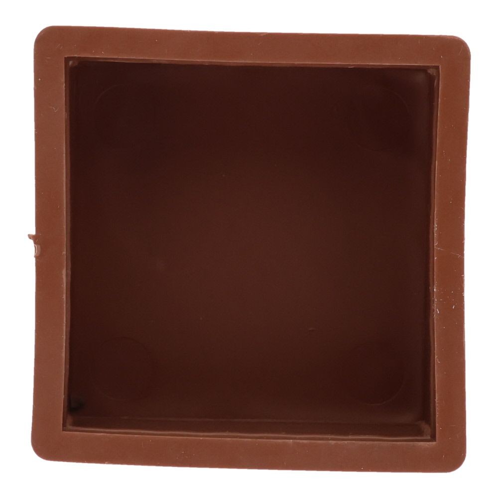 イス脚キャップ　角　茶, 茶(21), 21mm