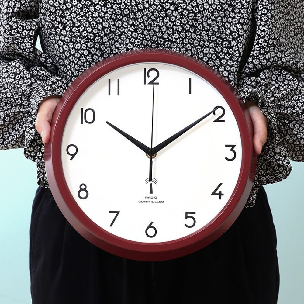 電波掛時計　カペラ　27ｃｍ（27266）, ブラック, 27cm