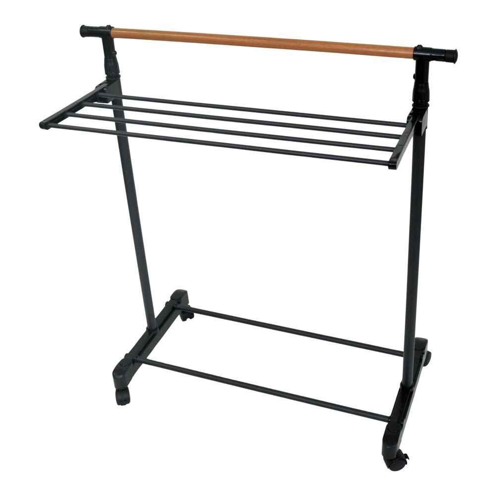 デザイン室内物干しＨ型, ブラック, 91.5cm