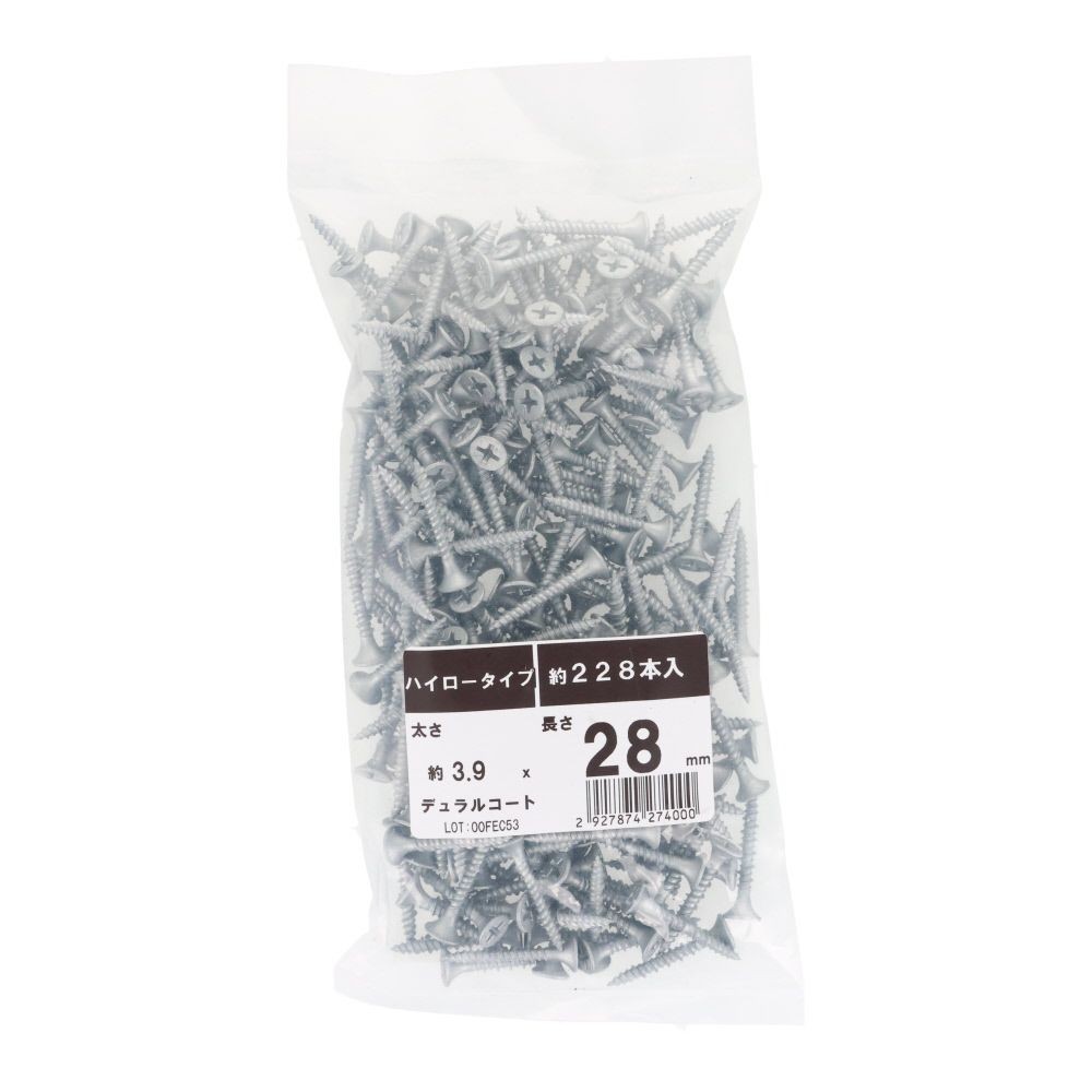 石膏ボードビス　ＶＰ　２８ｍｍ, ねじ, 約228本入