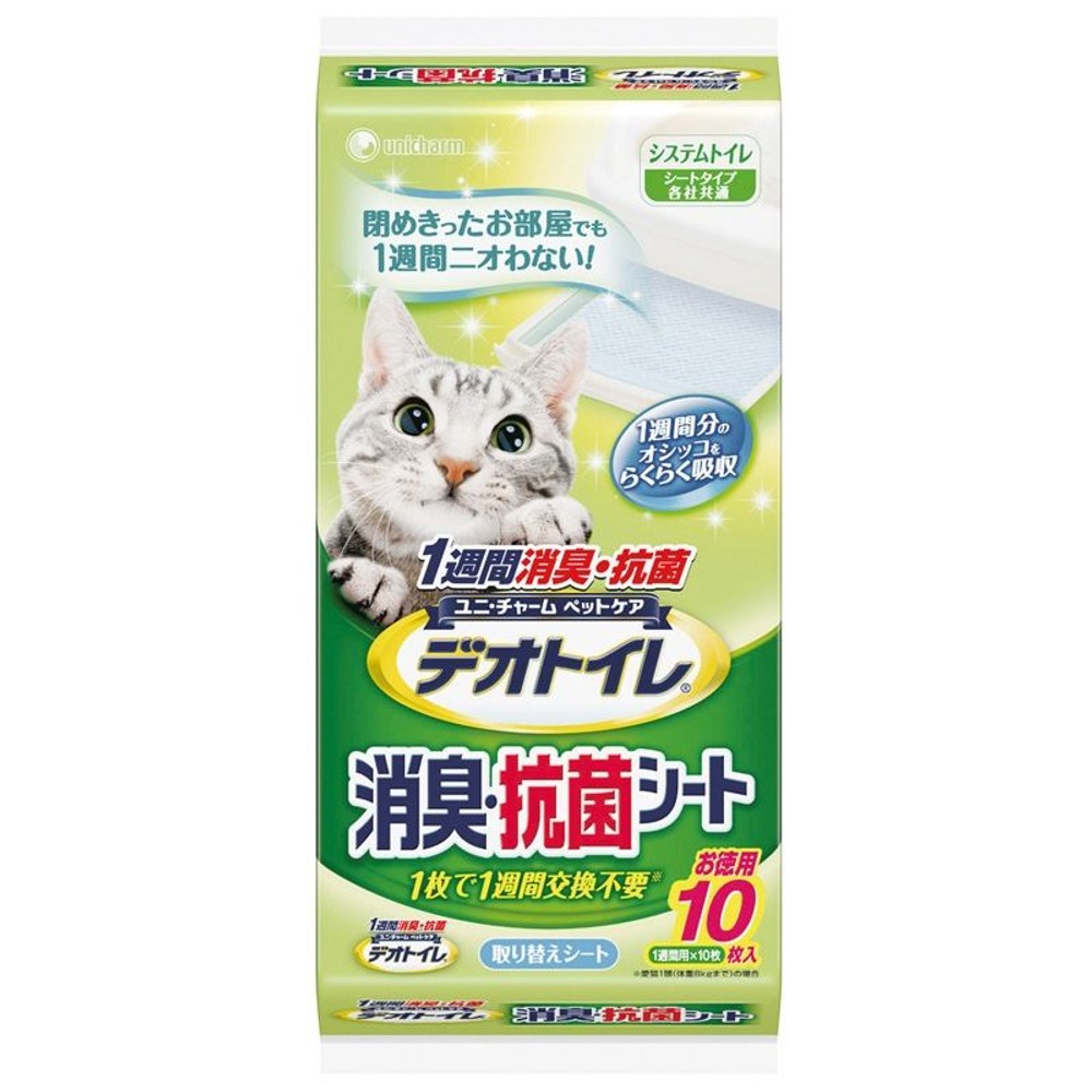 ユニチャーム　デオトイレ取替え　専用　消臭シート　10枚, その他カラー１, その他サイズ１
