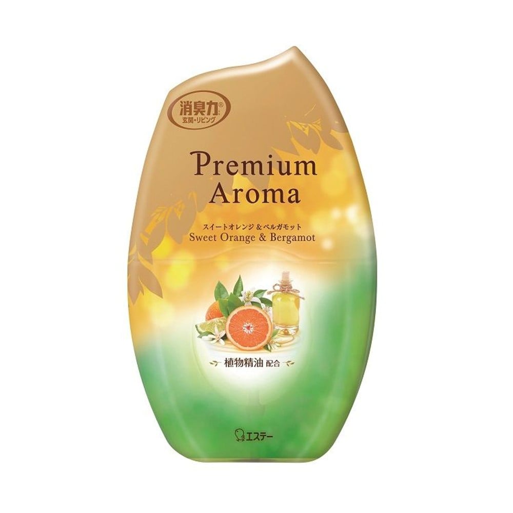 消臭力　Premium Aroma　スイートオレンジ＆ベルガモット　玄関・リビング用, スイートオレンジ＆ベルガモット, 400ml