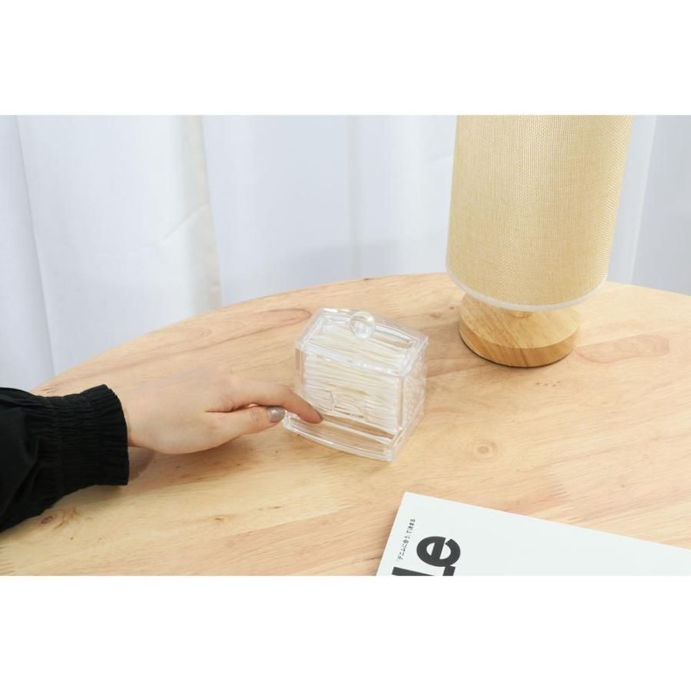 不二貿易  ＰＳコスメ収納　綿棒ケース 【メーカー直送 代引不可】, クリア, 14380