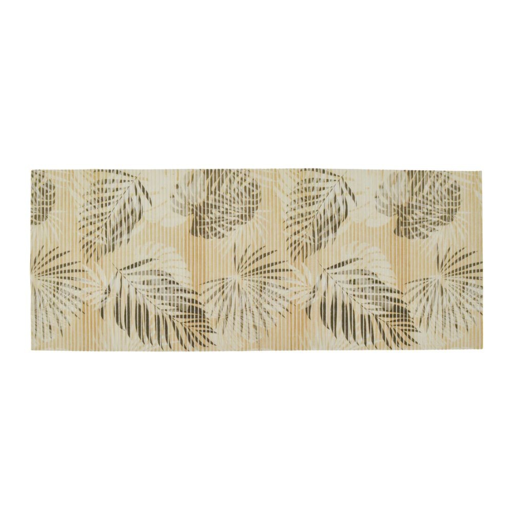 インテリアマット　リーフ　５０Ｘ１２０ＣＭ, ベージュ, 50×120cm