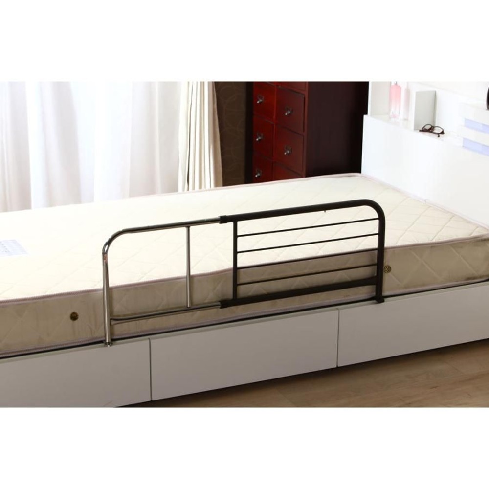 不二貿易  スライドベッドガード　（横伸縮） 【メーカー直送・代引不可】, ホワイト, (WH)