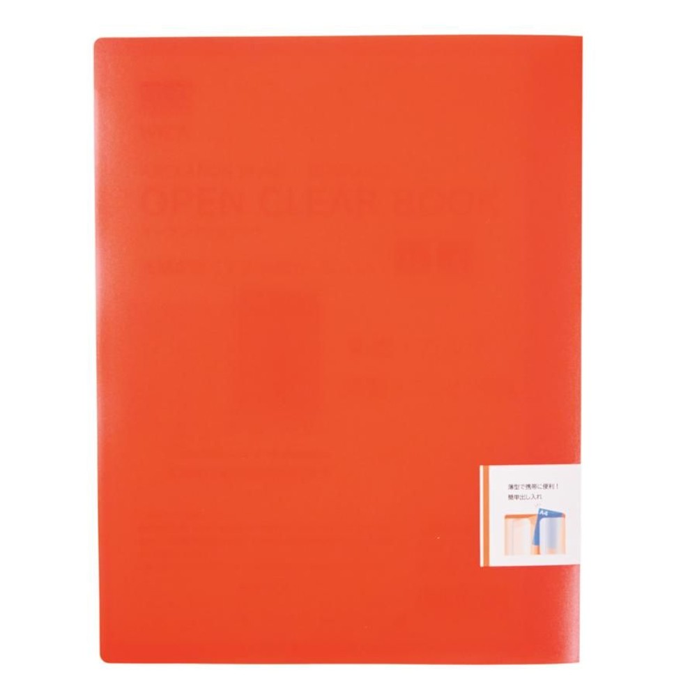 ウィザ WIZ'Aオープンクリアブックカジュアル Ａ4 ４ポケット, ブルー, A4