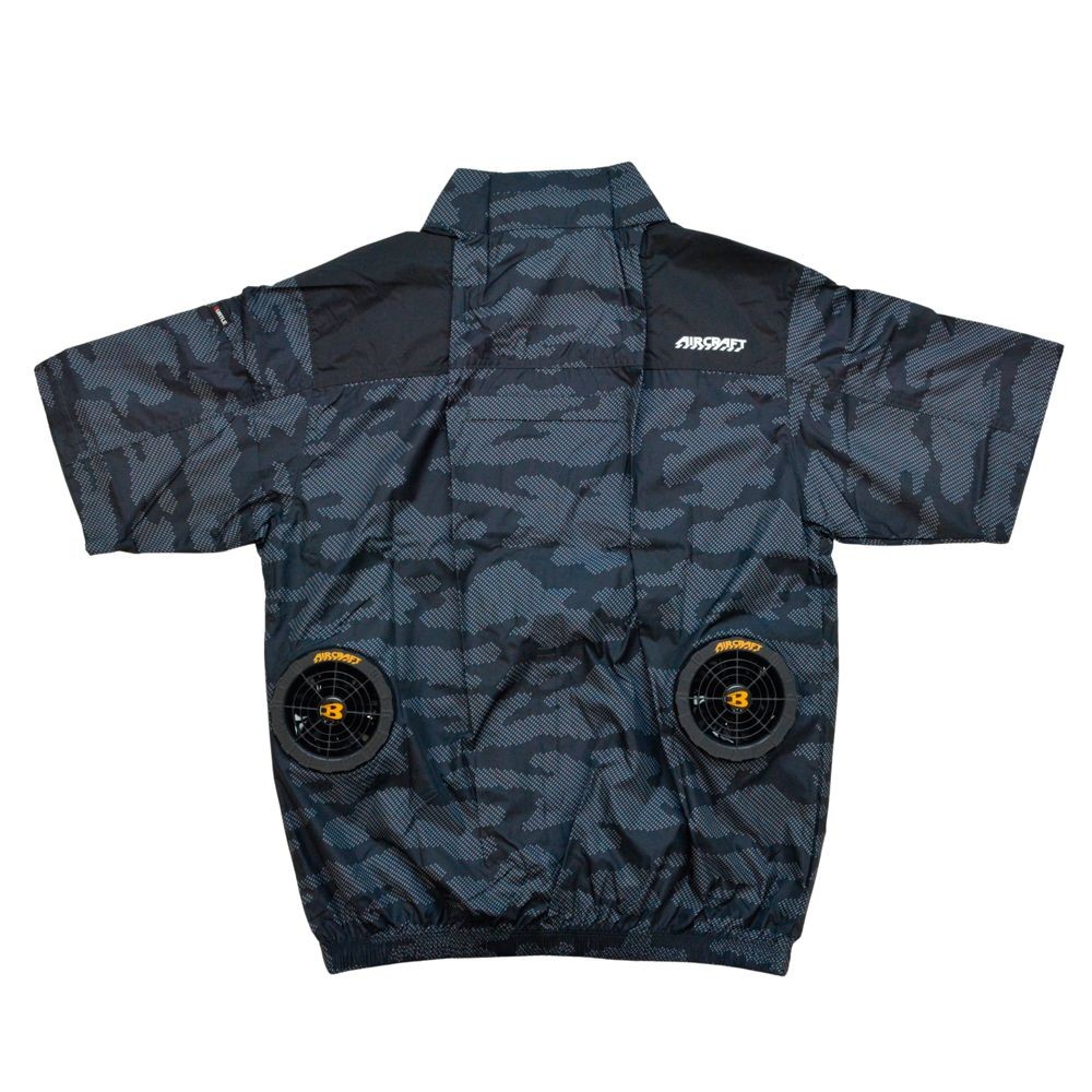 エアークラフト AC半袖ブルゾン AC2016 カモフラブラック, その他カラー１, Mサイズ