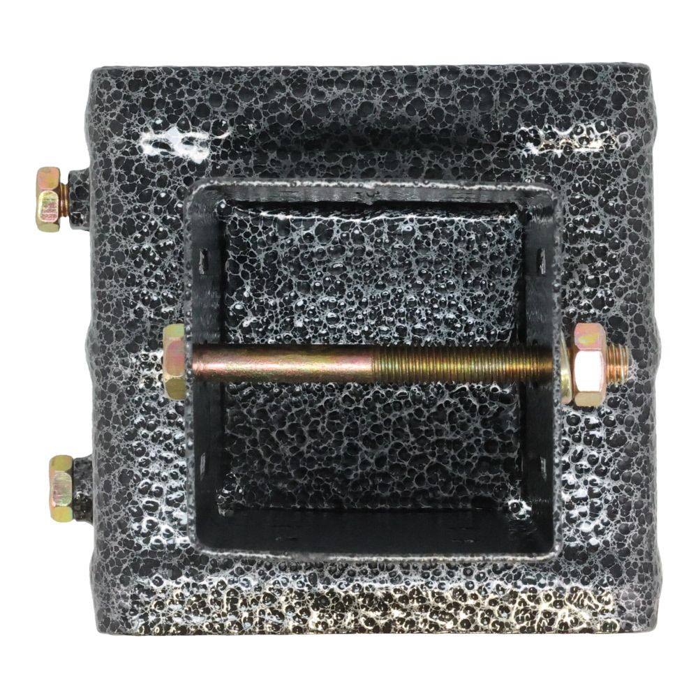 ラティス用柱固定金具　１０ｃｍブロック用, ブラック, 10cmブロック用
