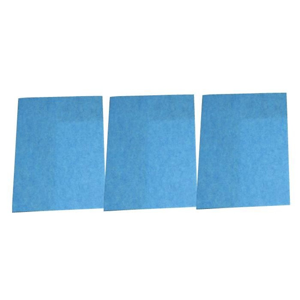 日本デンソー　冷蔵庫強力脱臭マット　3枚入り, ブルー, 約35×50×厚み0.3cm(1枚)