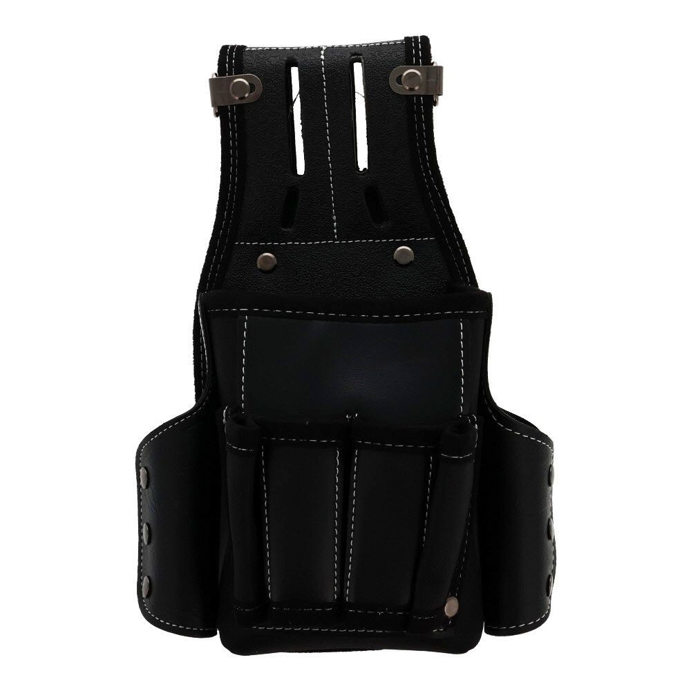 職人作　差付コンパクト腰袋　ＳＴＣー００６, 黒, コンパクト腰袋