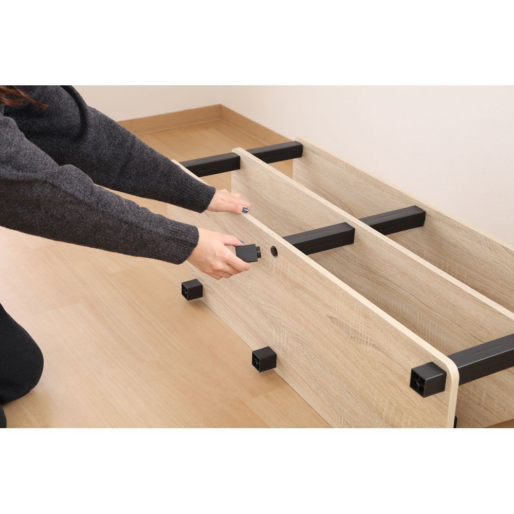 不二貿易 フィット　コーナーＴＶ台　オーク【メーカー直送・代引不可】, オーク, 幅1000mm&times;奥行295mm&times;高さ411mm