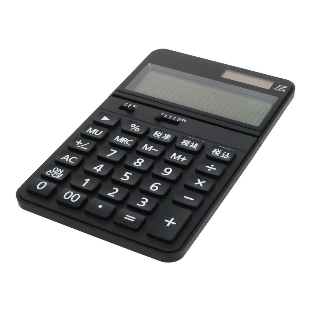 新税率対応（8％・10％切替） シンプル電卓　１２桁