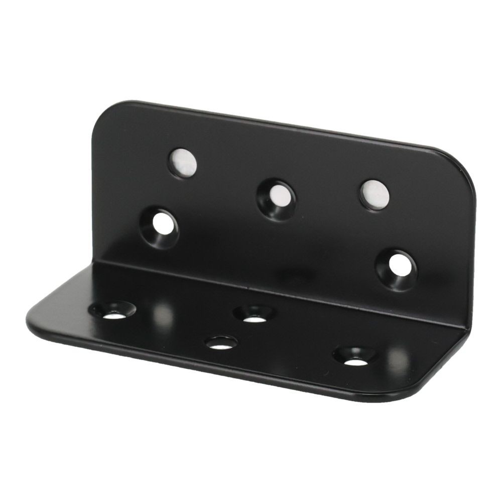 ２&times;４金具Ｌ型アングル　８０&times;３７&times;３７, 黒, L型アングル