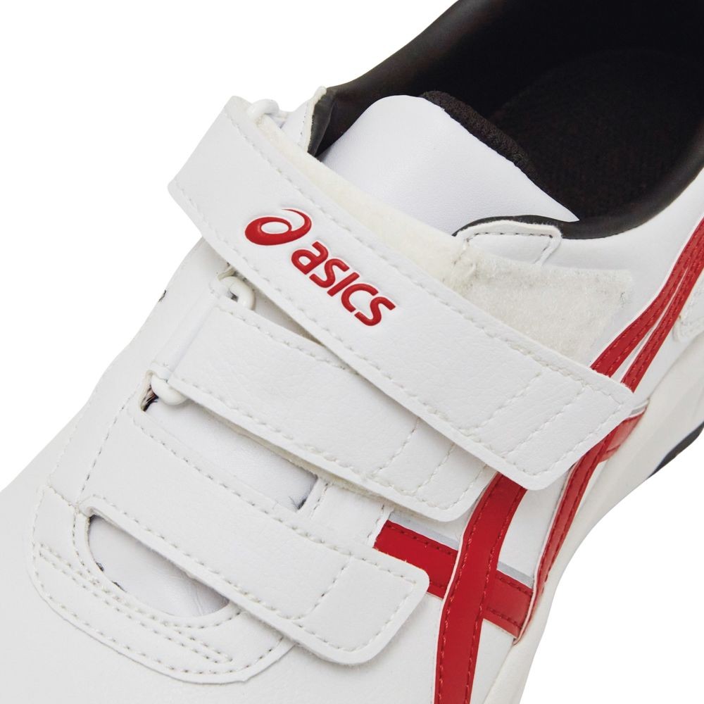 アシックス（ASICS） ウィンジョブCP301 ホワイト&times;クラシックレッド, ホワイト&times;クラシックレッド, 25.5cm
