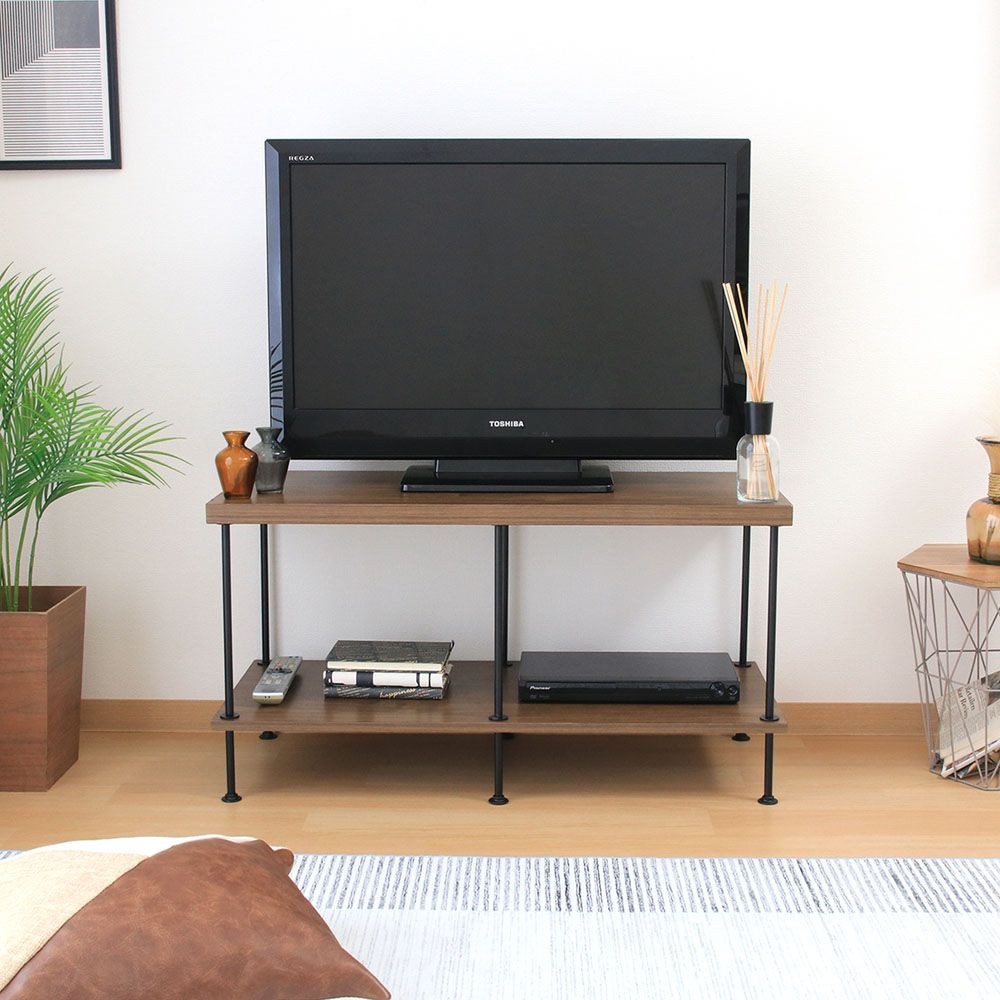 不二貿易 ＥＺＢＯツイストロック　ＴＶ台９０幅　ＭＢＲ【メーカー直送・代引不可】, ブラウン, 幅900mm&times;奥行400mm&times;高さ480mm