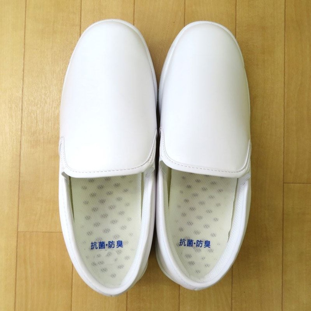 耐油底で滑りにくいシューズ　ホワイト, ホワイト（23.0）, 23.0cm