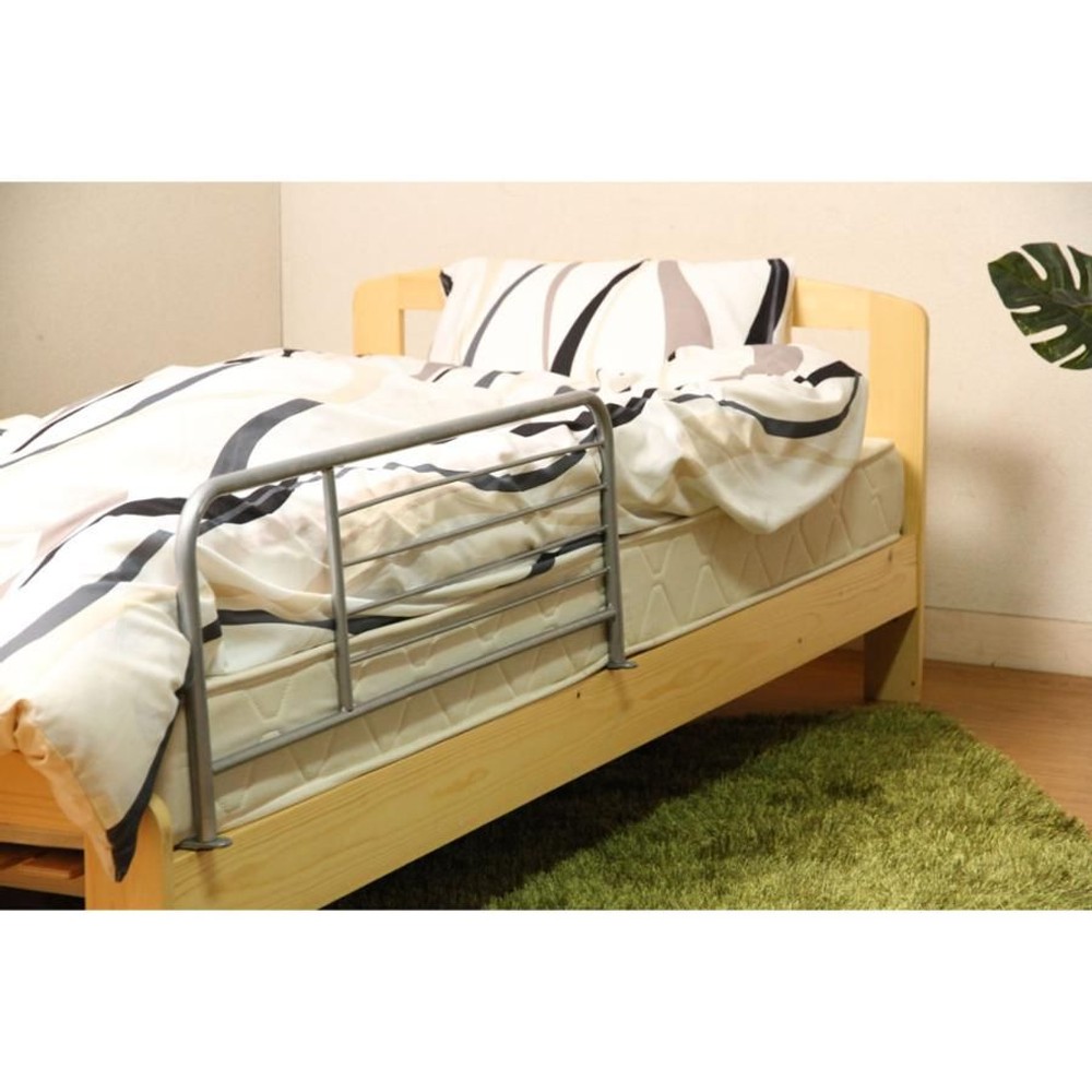 不二貿易  ベッドガード　68892 【メーカー直送・代引不可】, シルバー, 68892