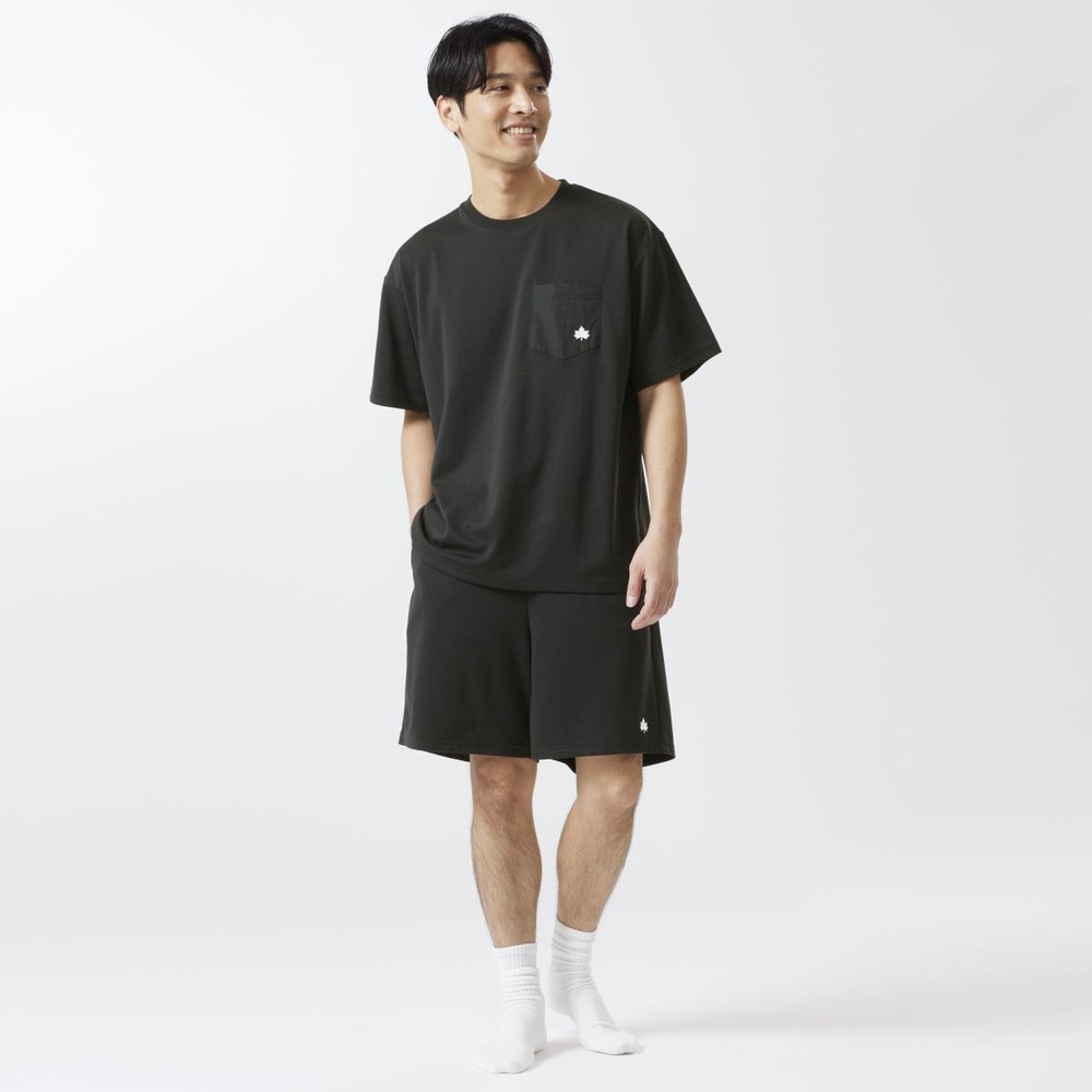 LOGOS by LIPNER ボディリカバリーTシャツ ♯35503　ブラック, ブラック, Mサイズ