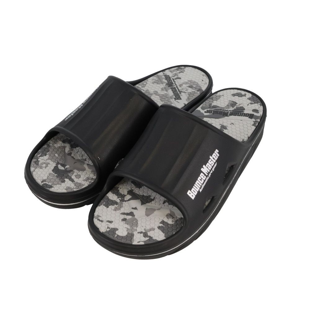 紳士　ＢＭ防滑高弾力　シャワーサンダル　ＢＫＧＹ　Ｍ, ブラック&times;グレー, Mサイズ