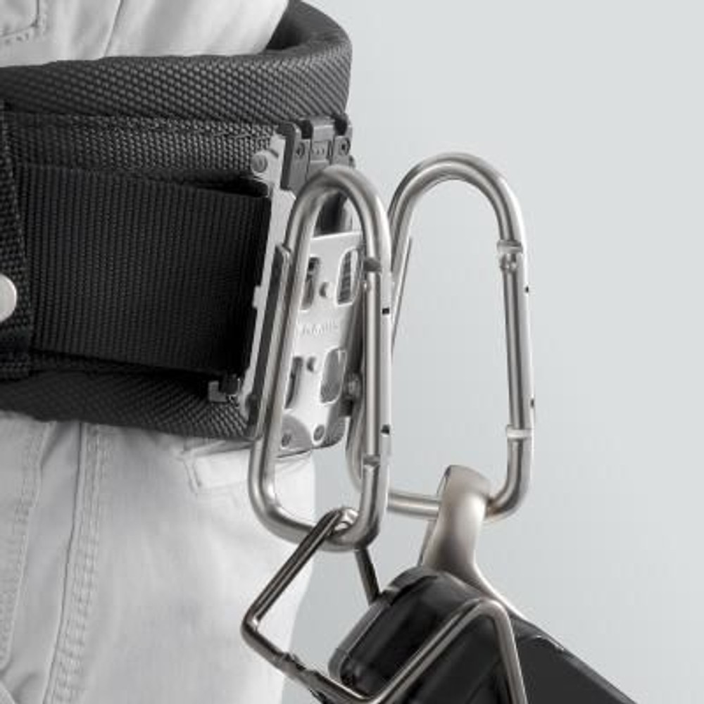 TAJIMA（タジマ）　セフ工具ホルダーステン カラビナ大 ダブル（セフ別売）　SFKHS-CLW, シルバー, カラビナ大　ダブル