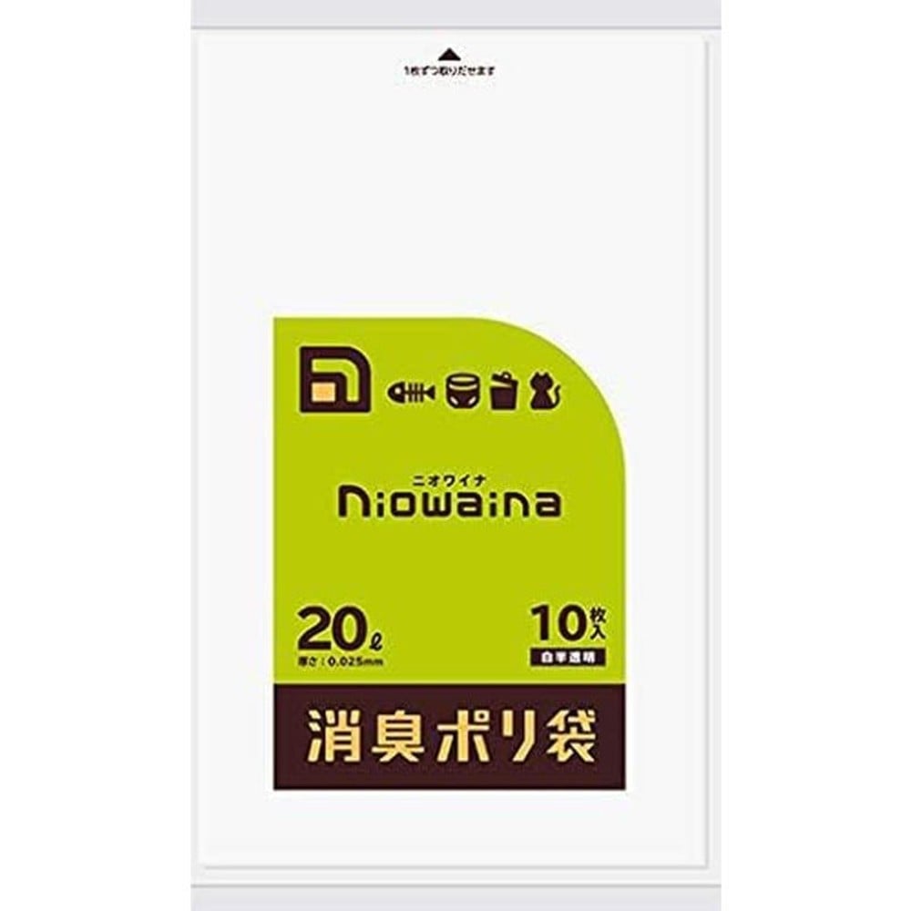 ニオワイナ消臭袋半透明20Ｌ　10枚, その他カラー１, その他サイズ１