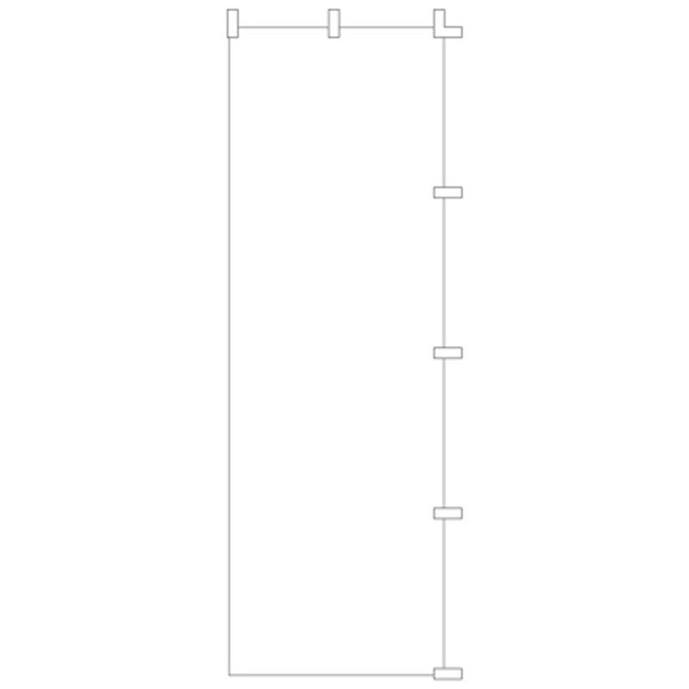 白無地 のぼり, 白無地, 1800&times;600mm