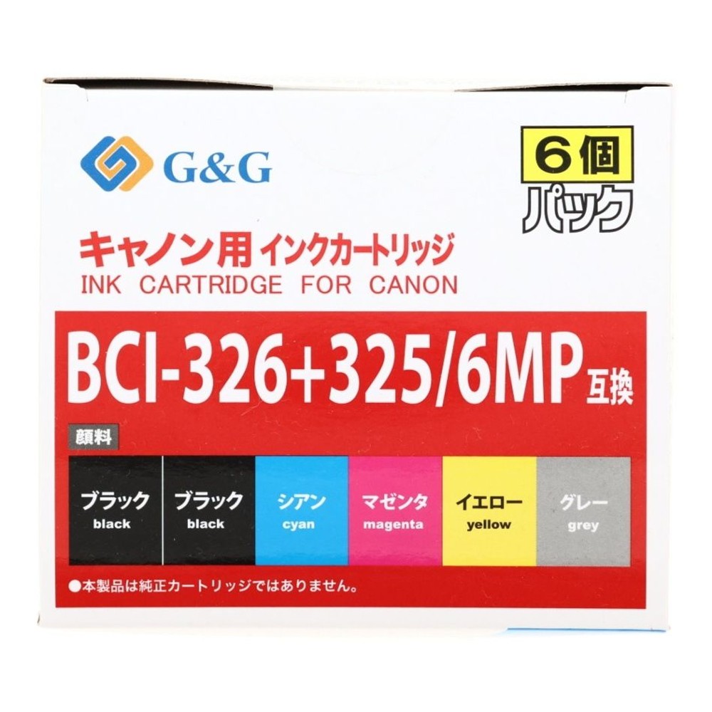 日本ナインスター汎用インクＢＣＩ325＋326／6ＭＰ互, その他カラー１, その他サイズ１
