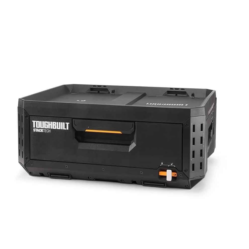 TOUGHBUILT（タフビルト）STACK TECH(スタックテック) 　1段引き出しツールボックス, ブラック, TB-B1-D-30-1