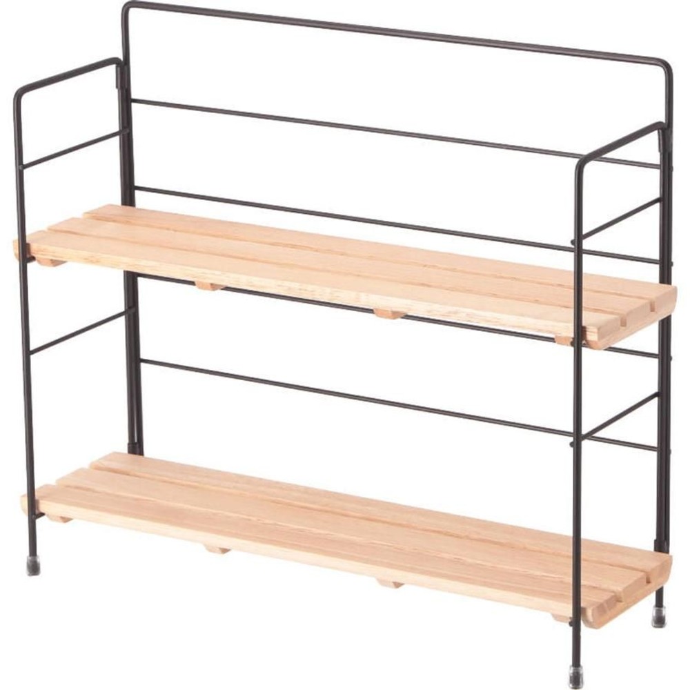 不二貿易 ウッドミニシェルフ　ワイド 【メーカー直送 代引不可】, ホワイト, WH