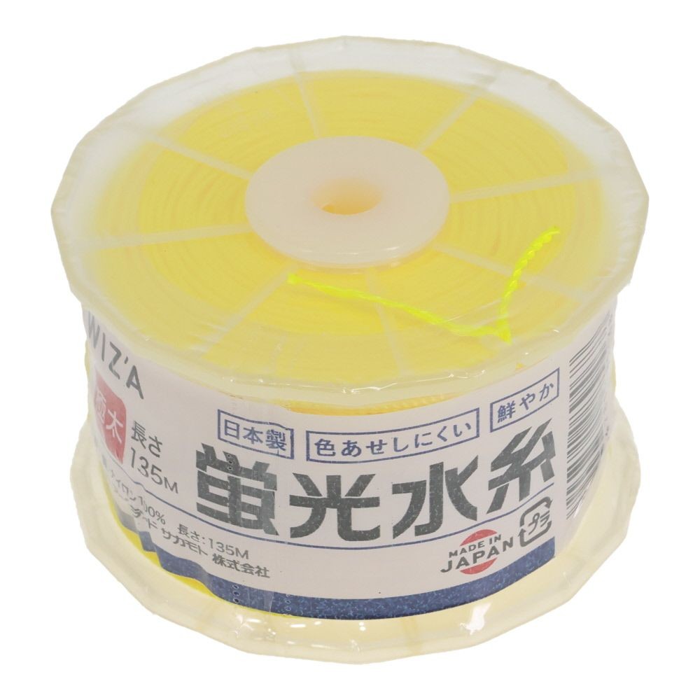 ウイザ WIZ'A 　リール式水糸　極太　１３５Ｍ, ピンク, 135m