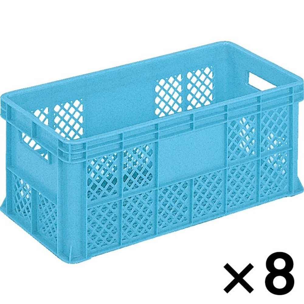 サンコー サンテナーＢ＃39　ライトブルー &times;8個セット【メーカー直送・代引不可】【法人限定】【日祝配送不可・時間指定不可】, ライトブルー, 8P