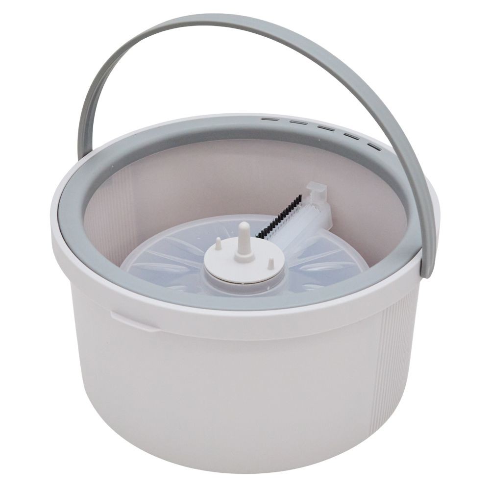 ウィザ WIZ'A　浄水タンク分離型マイクロファイバー回転モップ, 白, 浄水タンク分離型