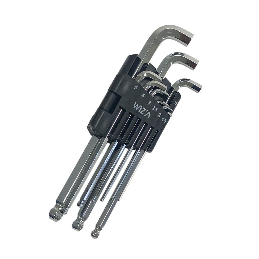 ウイザ WIZ'A  六角棒レンチ＆ＢＰ9本組, シルバー, 9本組