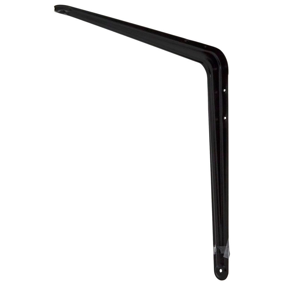 Ｌ型棚受（ブラック）　３５０&times;４００, ブラック, 350&times;400mm