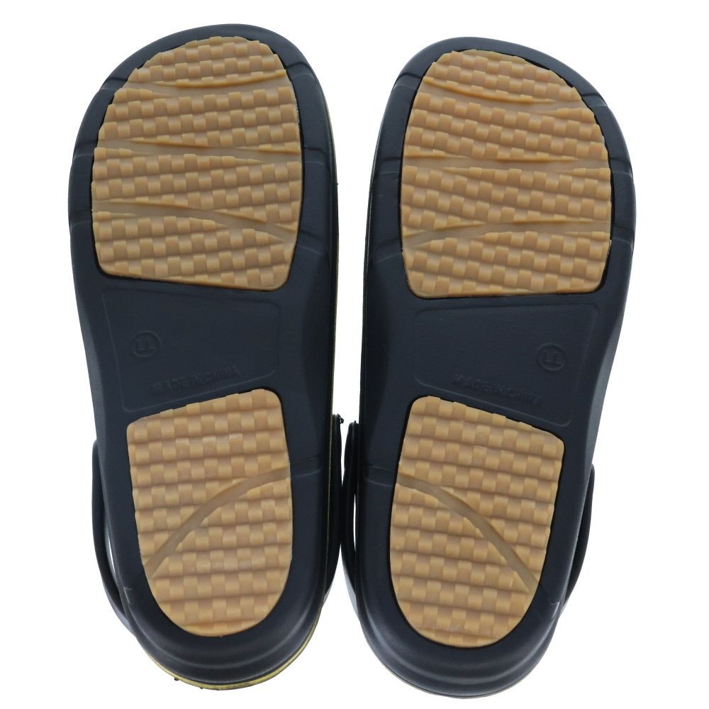 紳士　ＢＭ防滑高弾力　タウンサンダル　ＢＫＧＤ　ＬＬ, ブラック&times;ゴールド, LLサイズ