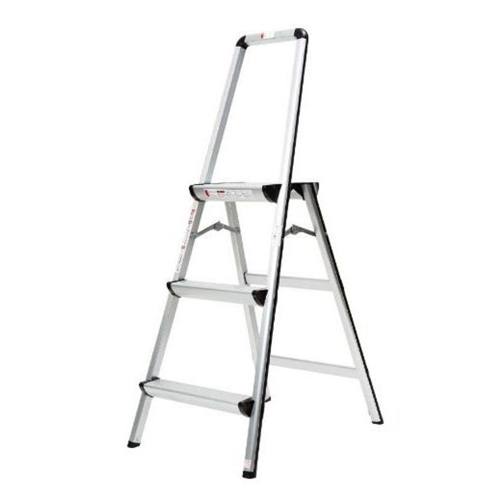 手摺付幅広アルミ踏台３段　ＮＳＧ―３５０８ＨＳＧ, -, 3段