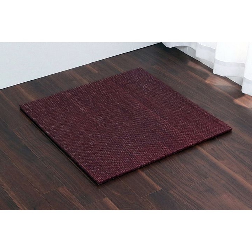 イケヒコ 美畳 い草 ユニット畳 置き畳 縁無し 約70&times;70&times;1.5cm 4枚組 【メーカー直送・代引不可】, ネイビー, 4枚組
