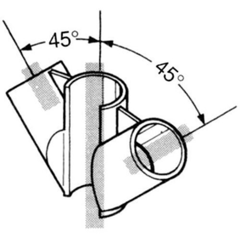 YAZAKI 矢崎化工 イレクタープラスチックジョイント J-108 S すじかい用 &Phi;28用, アイボリー, J-108 S