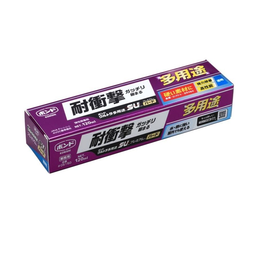 コニシ ボンド ウルトラ多用途ＳＵプレミアムハード クリヤー 120ml, クリヤー, 120ml