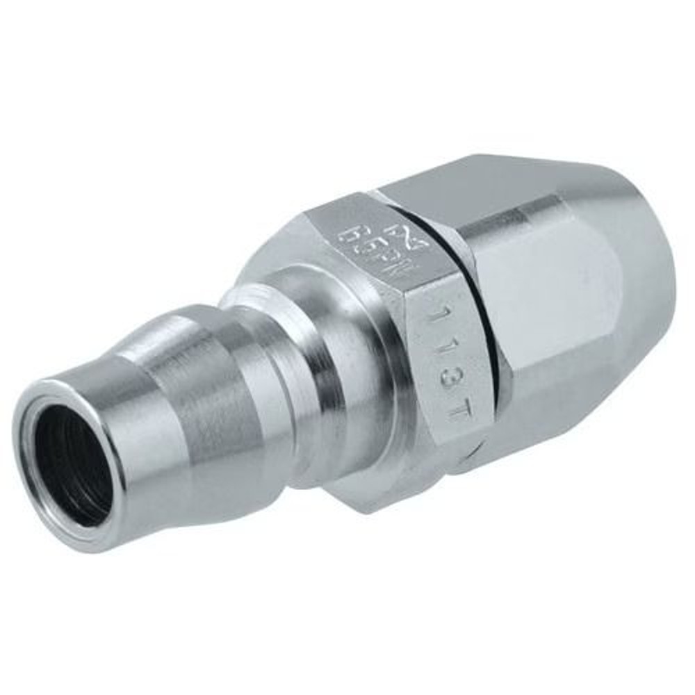 日東工器 ナットカプラ プラグ 65PN, シルバー, 65PN