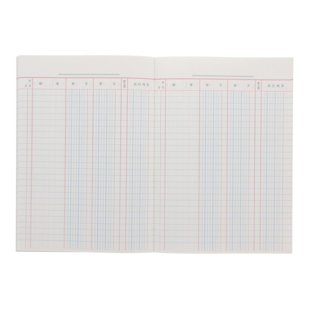 コクヨ　元帳　ノート式　チｰ50, 3色刷, A5