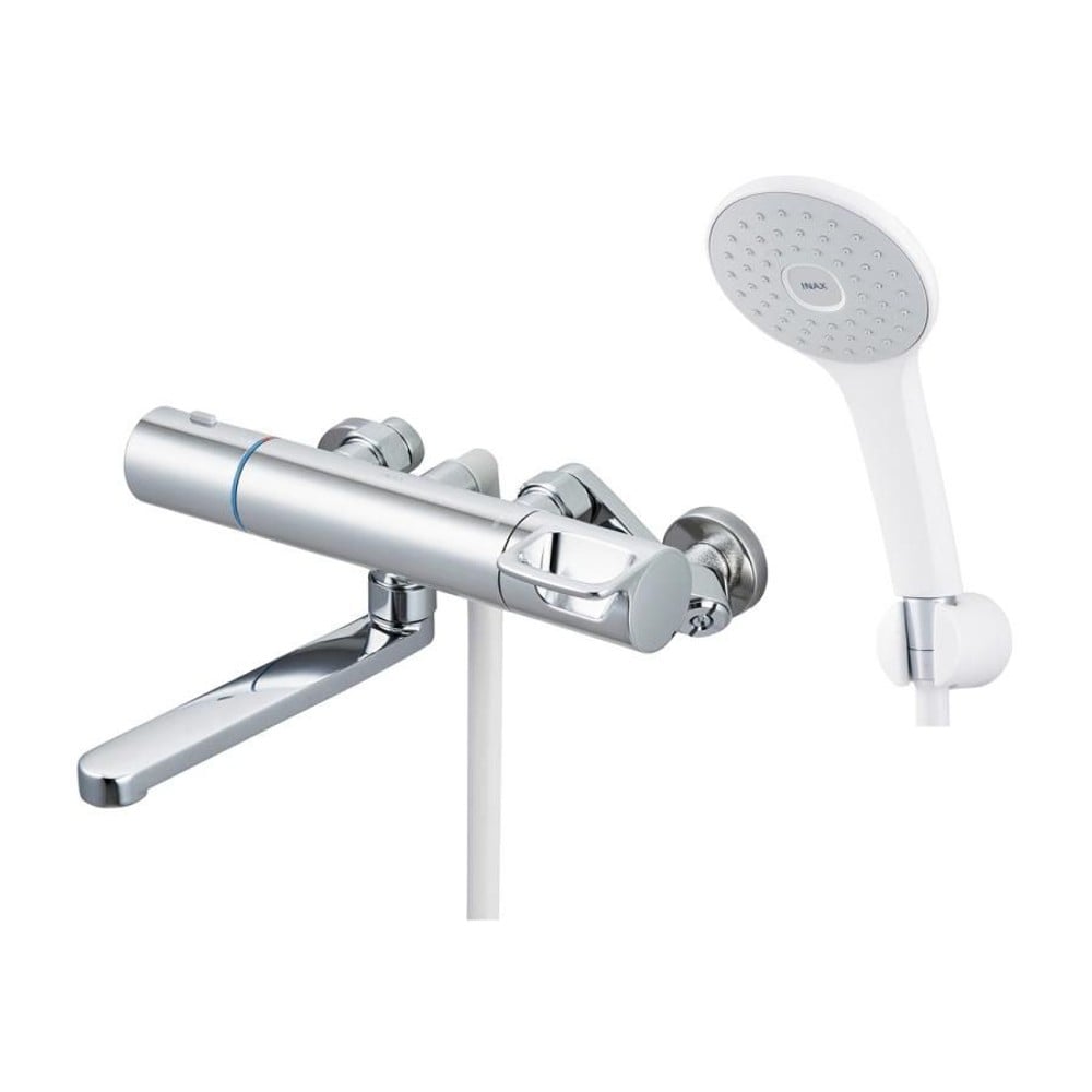 INAX サーモスタット付シャワーバス水栓 エコアクアシャワー 樹脂ヘッド 一般地用 RBF-912F, シルバー, RBF-912F