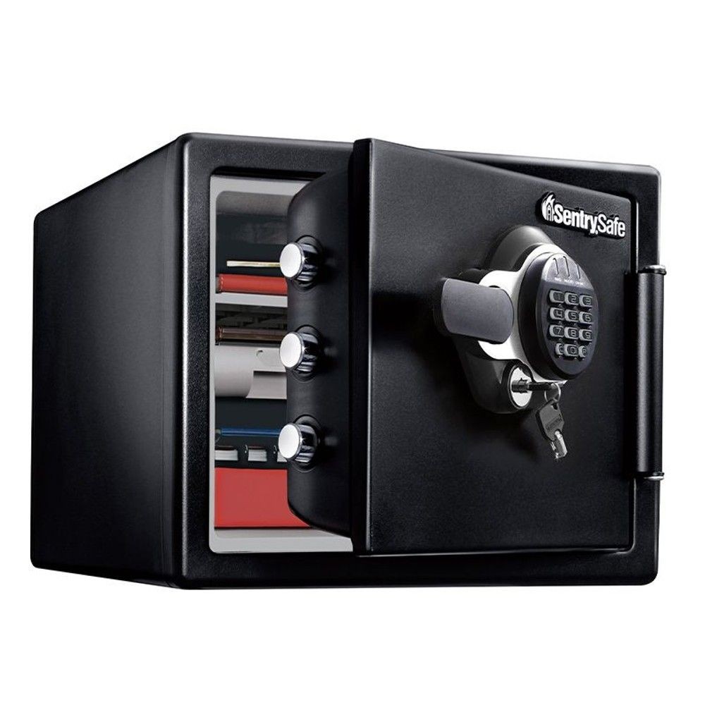 【開梱・設置費込】セントリー耐火・耐水金庫  JFW082GUL テンキー式 1時間耐火 22.8L【メーカー直送・代引不可】, ブラック,  22.8L