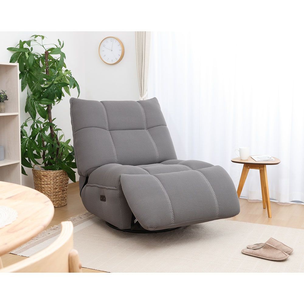 不二貿易 電動パーソナルチェアー　ＭＯＶＥ　ＧＹ【メーカー直送・代引不可】, ダークグレー, 幅880mm&times;奥行mm&times;高さmm