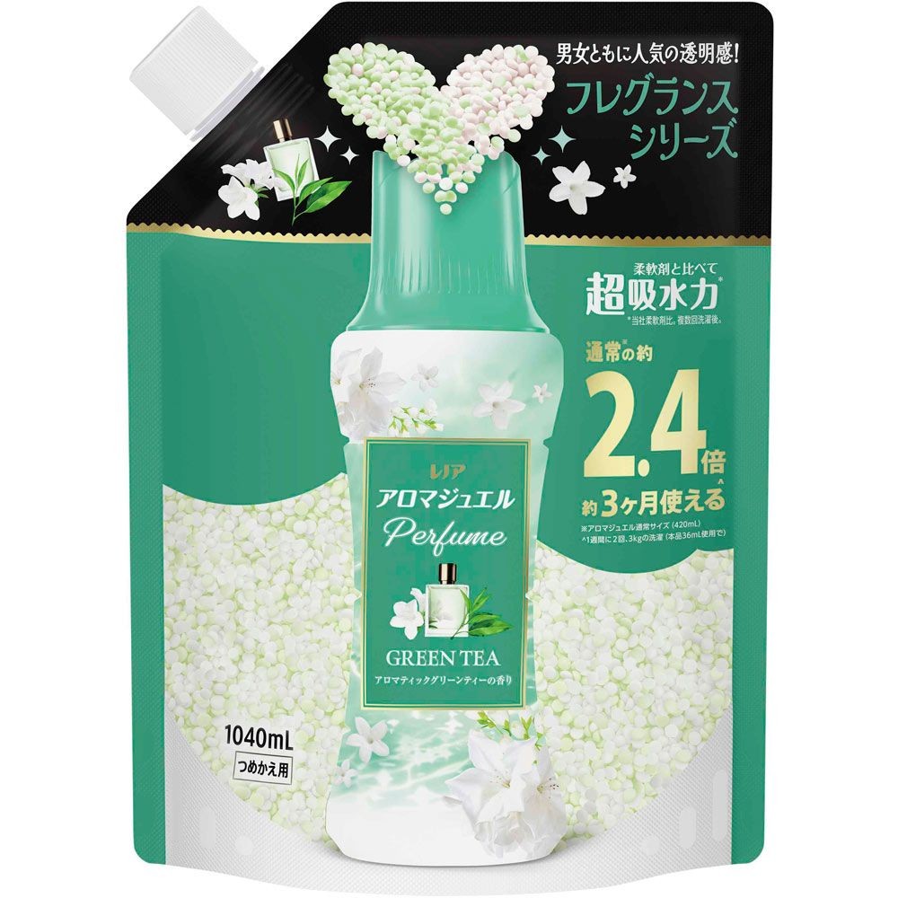 レノア アロマジュエル　グリーンティー　詰替特大　1040ml, グリーンティー, 1040ml