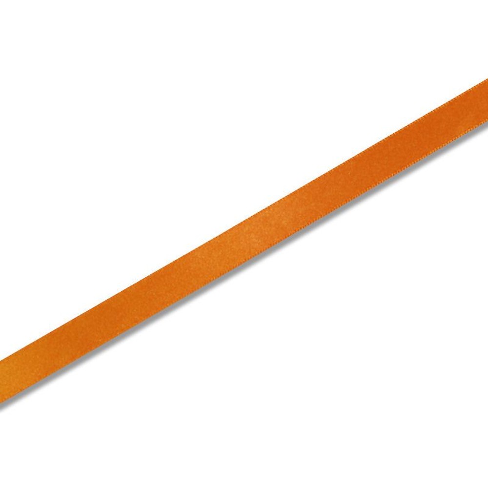 シングルサテンリボン　20m巻　オレンジ, オレンジ(3mm), 3mm
