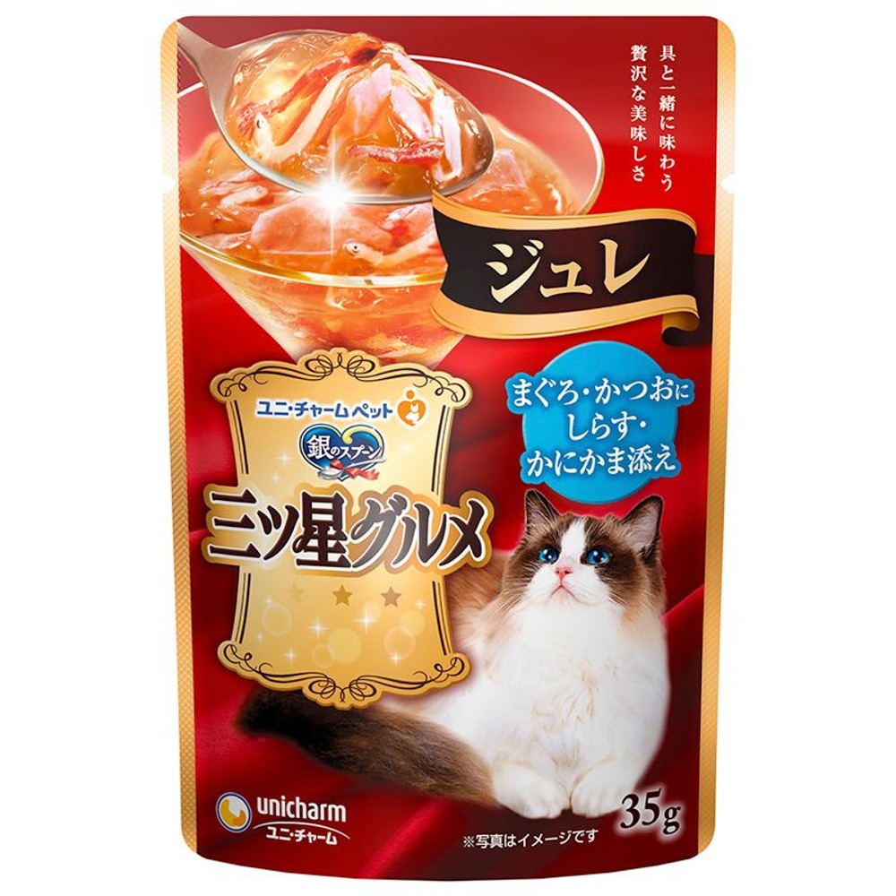 ユニチャーム 三ツ星パウチジュレ しらす 35ｇ, しらす, 35g