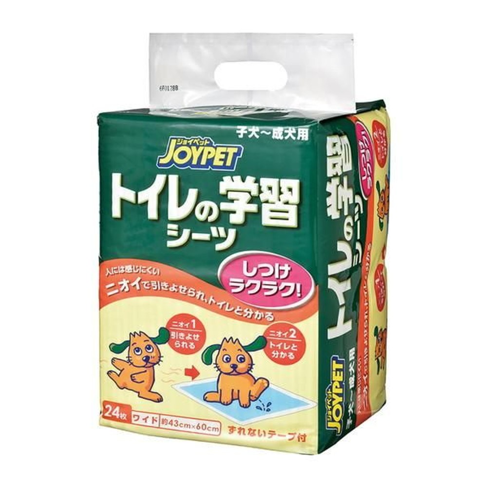 ジョイペット トイレの学習シーツ ワイド, 犬用トイレシーツ（W）, 43&times;60cm 24枚入